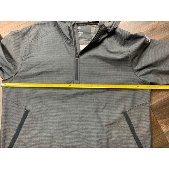 Adidas Adicross Anorak 1/2 Zip Hooded Jacket Men’s XL Zekelman Industries Logo - Picture 5 of 8